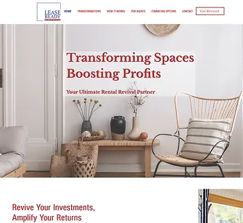 Visual depiction of the Lease Ready Revive case study showcasing website and didgital design of lease ready revive