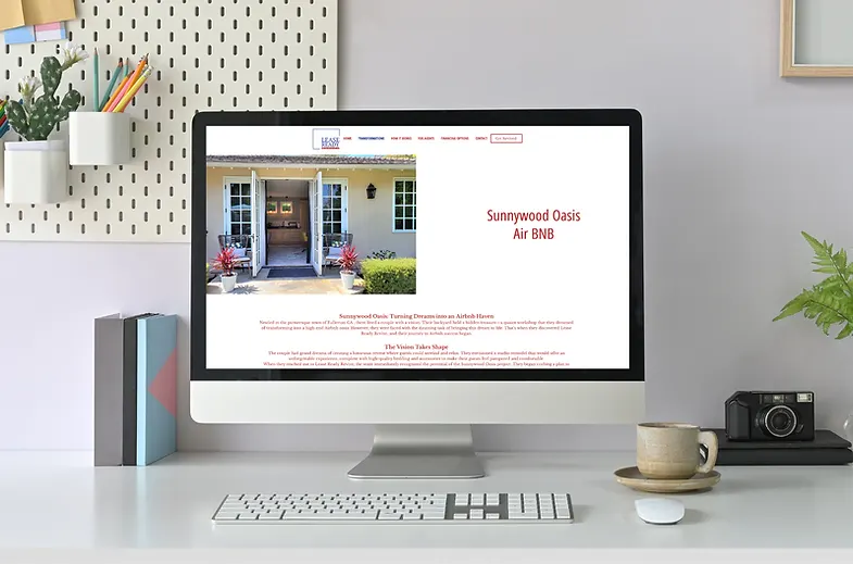 View of Lease Ready Revive website homepage displaying professionally renovated properties and leasing solutions for prospective tenants